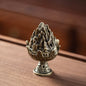 Auspicious Cloud Alloy Incense Burner with 42-Pack Agarwood & Sandalwood Fragrance Tablets Non-Stick Aromatherapy Pan