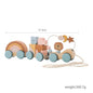 Wooden Train Birthday Toy Montessori Baby Learning