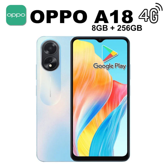 OPPO A18 8GB+256GB Mediatek Helio G85 system 5000mAh long battery life original smart phone EU/US/UK specifications are optional