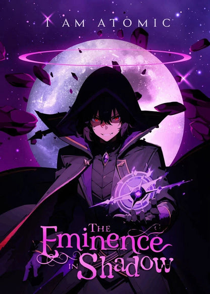The Eminence in Shadow Anime Covers Poster Canvas Printing Japanese Anime Wall Art Decor I AM ATOMIC Animation Gaming Room Decor