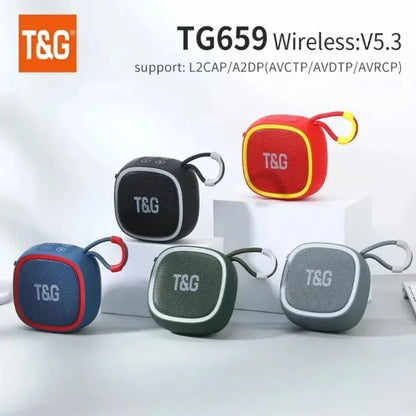 Mini Bluetooth Speaker IPX4 Portable Wireless TWS Stereo TF Card FM HIFI