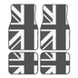 Custom Fit Car Floor Mats Front & Rear Set – Union Jack Flag Design – Non-Slip, Easy Clean