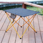 Ultralight Aluminum Folding Camping Table – Portable Roll-Up Picnic & Hiking Table with Carry Bag, Two Sizes (30×22×20.5 in / 76×56×52 cm; 22×17×15.4 in / 56×43×39 cm)
