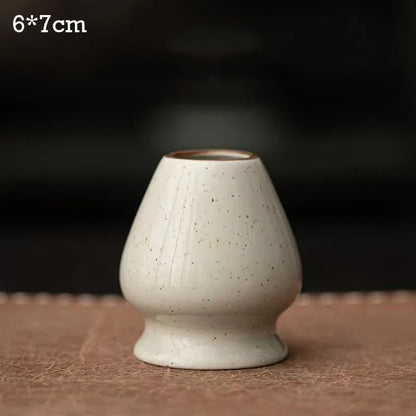 Ceramic Matcha Tea Whisk Holder For Dining Room Teahouse Matcha Ceremony Green Tea Chasen Holder Stand Bowl Teawares