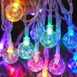 Battery Operated LED Crystal Ball String Lights – 10/20/40/80 LED, 1–10 m (3–33 ft) Fairy Garland for Holiday, Christmas & Home Decor