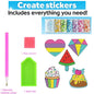 Big Gem Diamond Painting Kit - DIY Mosaic Art & Sticker Craft for Kids