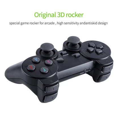 Retro Handheld Game Console 64GB — Built-in 20,000 Games with 2 Wireless Controllers, HDMI Plug & Play