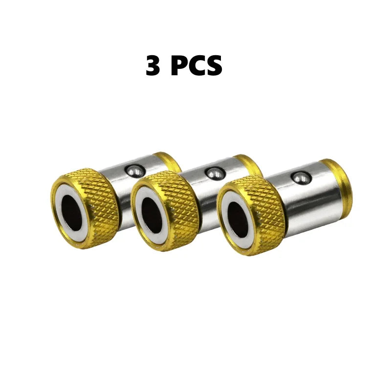 Magnetic Screwdriver Bit Ring – 1-Pack for 1/4 in (6.35 mm) Shank | Aluminum Magnetizer, 1 in (25 mm) Length, 0.59 in (15 mm) OD