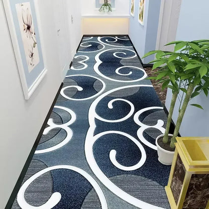 VIKAMA Simple Check Pattern Floor Mat For Kitchen, Corridor, Long Floor Pad, Anti-Slip And Easy To Clean Home Decoration