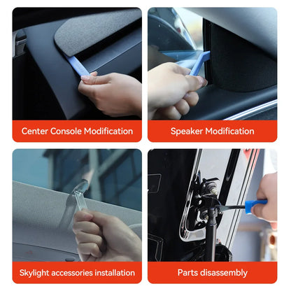 Universal Car Trim Removal Tool Kit – 5-Piece Panel & Door Clip Pry Tools for Auto Interior