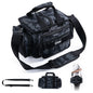 Fishing Tackle Bag 14.96 x 9.05 x 7.48 in (38 x 23 x 19 cm) High-Capacity 600D Oxford Shoulder Backpack for Fishing, Camping & Cycling
