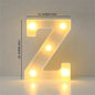 16cm (6.3 in) LED Marquee Letter & Number Light - Battery-Operated Night Lamp for Home, Wedding, Bar & Party Decor