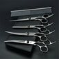 Professional Dog Grooming Scissors Set - 6" (15.2 cm) & 7" (17.8 cm) Stainless Steel Thinning & Curved Pet Shears