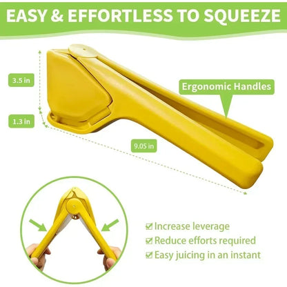 Manual Lemon Squeezer Handheld Citrus Press – Ergonomic Juicer for Lemons, Limes & Oranges