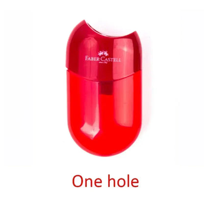 Double and Single Hole Transparent Pencil Sharpener - Creative School Stationery for Kids & Students