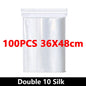 100-Pack Heavy-Duty Clear Resealable Ziplock Bags – Small Plastic Storage Bags for Jewelry, Food & Crafts