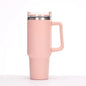 40oz Vacuum Insulated Tumbler with Handle & Straw Lid | Stainless Steel Travel Bottle