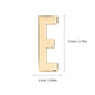 1Pcs Metal Self Adhesive House Number English Alphabet Letters for Apartment Room Door Plate Table Mailbox Number Stickers 7*3cm