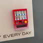 Mini Simulation Model Light Sign Fridge Magnets Dollhouse Vending Machine Magnetic Sticker for Refrigerator DIY Home Decoration