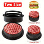 3-in-1 Burger Press Mold & Patty Maker – Nonstick Stuffed Hamburger Press for Beef, Chicken, Turkey & Veggie Patties