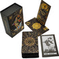 Luxe Finish Divinative Gold Foil Tarot Cards Fantastic Board Game Set For Predictive With Wooden Card Stand