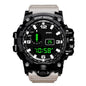 Men's Large Dial Digital Sports Watch – 55mm Waterproof Luminous Alarm Military Style