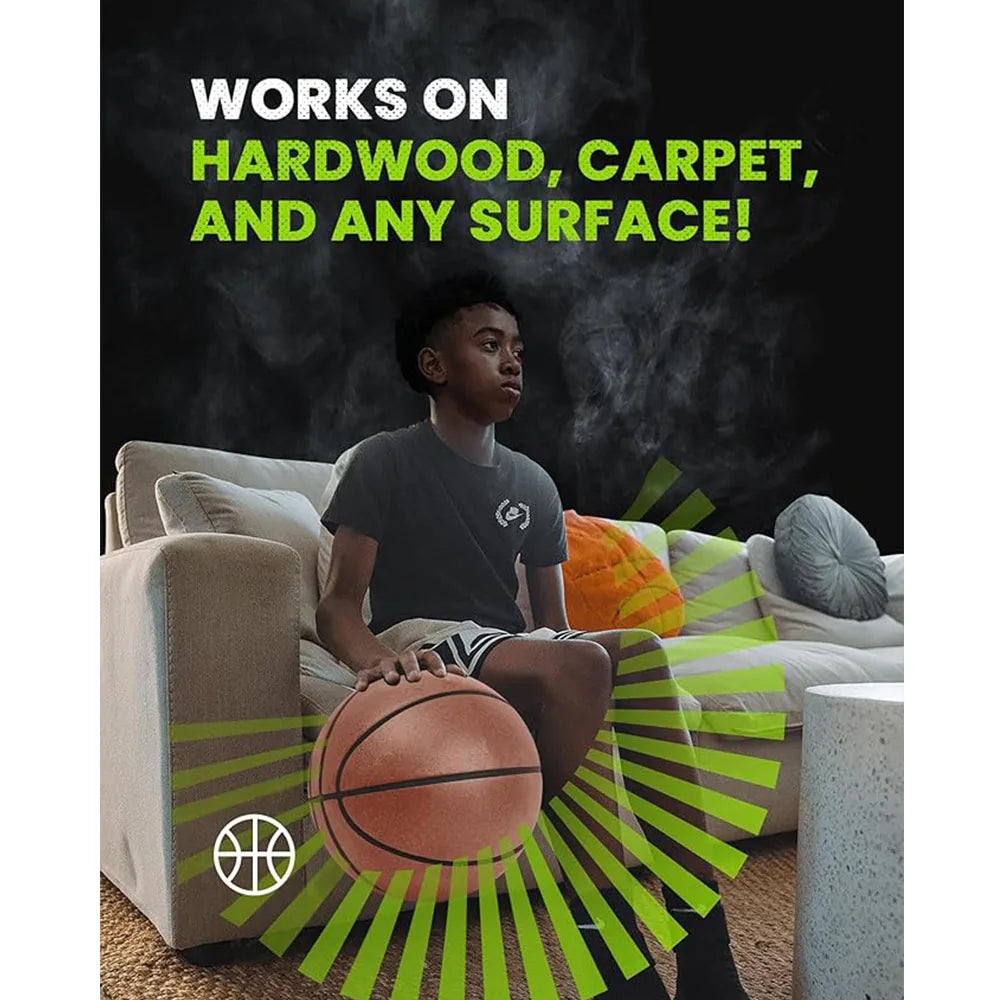 Silent Indoor Foam Basketball Size 7 — Quiet Airless Dribble & Dunk