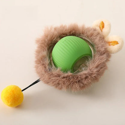 Rechargeable Self-Moving Rolling Ball Cat Toy — Interactive Indoor Toy for Kittens & Cats