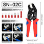 Ratcheting Crimping Tool for Insulated Electrical Connectors AWG 23-13, Wire Terminal Crimper