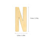 1Pcs Metal Self Adhesive House Number English Alphabet Letters for Apartment Room Door Plate Table Mailbox Number Stickers 7*3cm