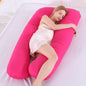 U-Shaped Maternity Pillow 130 x 75 cm (51 x 29.5 in) Pregnancy Side Sleeping Pillow with Waist Support, Removable Washable Cover