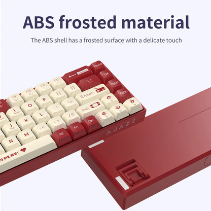 68-Key Compact Mechanical Gaming Keyboard — Hot-Swap ABS Keycaps, Wired / 2.4G Wireless / Bluetooth