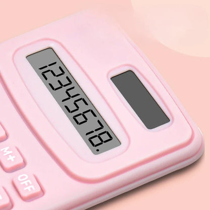 Mini Solid Color Pocket Calculator — Portable 4.0 x 2.5 in (100 x 63 mm) for Office, School & Teaching