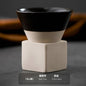Retro Japanese Triangular Cone Ceramic Tea and Coffee Mug Pottery Porcelain Latte Cup for Home and Office