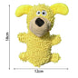 Small Breed Dog Plush Toy 10.2 in (26 cm) Animal Shape Squeaky Chew and Dental Cleaning Toy for Chihuahua Yorkie Bichon Puppies