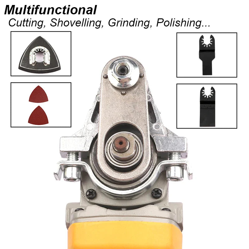 Angle Grinder to Oscillating Tool Adapter Kit M10/M14 - Fits 4 in / 4.5 in / 5 in (100/115/125 mm)