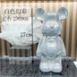 27/cm Ceramic Cartoon Teddy Bear Figurine Love Bear Ornament Living Room Small Piggy Bank Wine Cabinet Desktop Home Decoration