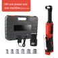 18V Cordless 90° Right Angle Electric Ratchet Wrench — Lithium-Ion Torque Tool Set for Auto & DIY (Extended Reach)