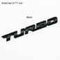 3D Turbo Boost Emblem Badge Car Sticker Chrome Zinc Alloy 9.7 x 1.1 cm (3.82 x 0.43 in)
