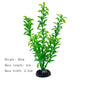 Artificial Aquarium Plants – Plastic Underwater Green Shrubs with Resin Base, Fish Tank Decoration
