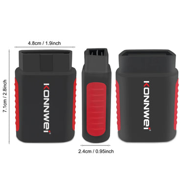 Bluetooth OBD2 Car Scanner - App-Controlled OBD II Diagnostic Tool with EPB/DPF/Oil/BMS Reset & Fault Code Reader