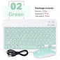 Mini Wireless Bluetooth Keyboard and Mouse — Portable Slim Rechargeable Keyboard for iPad, iPhone, Android Tablets, Samsung, Xiaomi, Mac & Windows