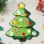 VIKAMA Cartoon Christmas Tree Wool-like Carpet Soft Anti-slip Floor Mat Entry Door Mat Festival Atmosphere Home Decoration
