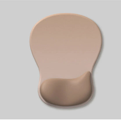 Ergonomic Gel Wrist Mouse Pad — Pain Relief, Smooth Fabric Surface & Non-Slip PU Base