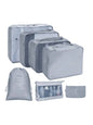 7/8/9/10 Pcs Travel Organizer Packing Cubes – Lightweight Polyester Luggage Storage Bags for Clothes, Shoes, and Accessories
