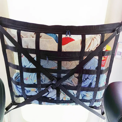 Car Roof Storage Bag Breathable Mesh Ceiling Cargo Net Interior Organizer