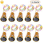 Solar Wine Bottle Cork String Lights — 10/15/20 LED Copper Wire Fairy Lights for Wedding, Party & Garden