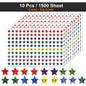 450-3000 Sheet Happy Face Stars Reward Sign Stickers Pack DIY Skateboard Suitcase Stationery Decals Decor Phone Laptop Gift Toys