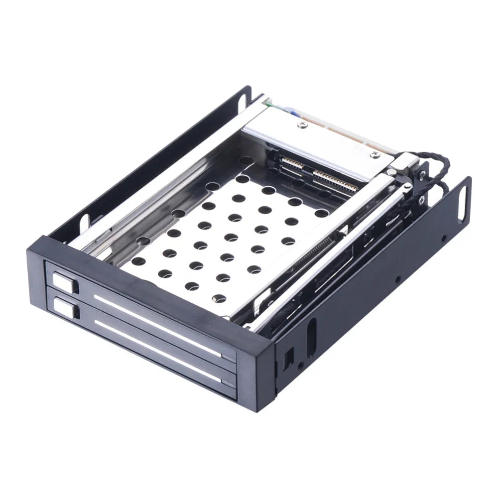 Dual Bay 2.5" Inch SATA III Hard Drive HDD & SSD Tray Caddy Internal Mobile Rack Enclosure Docking Station Hot Swap for desktop