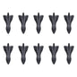 10Pcs Universal PU Rear Roof Shark Fins Spoiler Wing Kit Car Roof Spoiler Bumper Spoiler Shark Fin Diffuser Vortex Generator